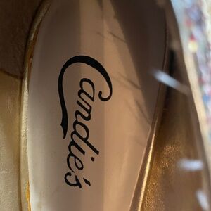 Candie's Gold Heels Elegant and Stylish